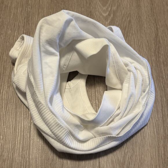 Lululemon Ebb To Street Tank Built In Bra Womens Sz 6 White Stretch Yoga Running - Picture 8 of 8